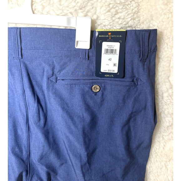 Margaritaville Mens Shorts 42 Waist 7" inseam Twilight Blue UPF 30, Quick Dry - Picture 4 of 4